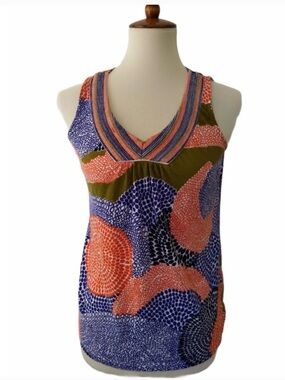Boden Floral sleeveless artsy BoHo top